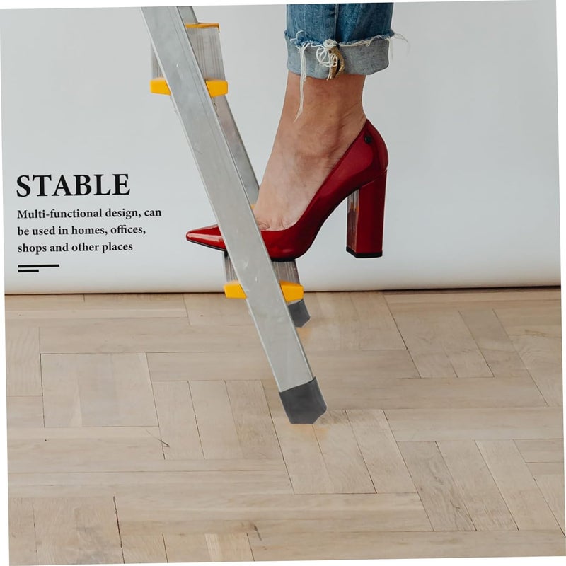 Gadpiparty 4pcs Ladder Feet Pads Non-Skid Rubber Covers for Step Ladder Easy to Install Wear-Resistant for Home Use and Maintenance - Image 4
