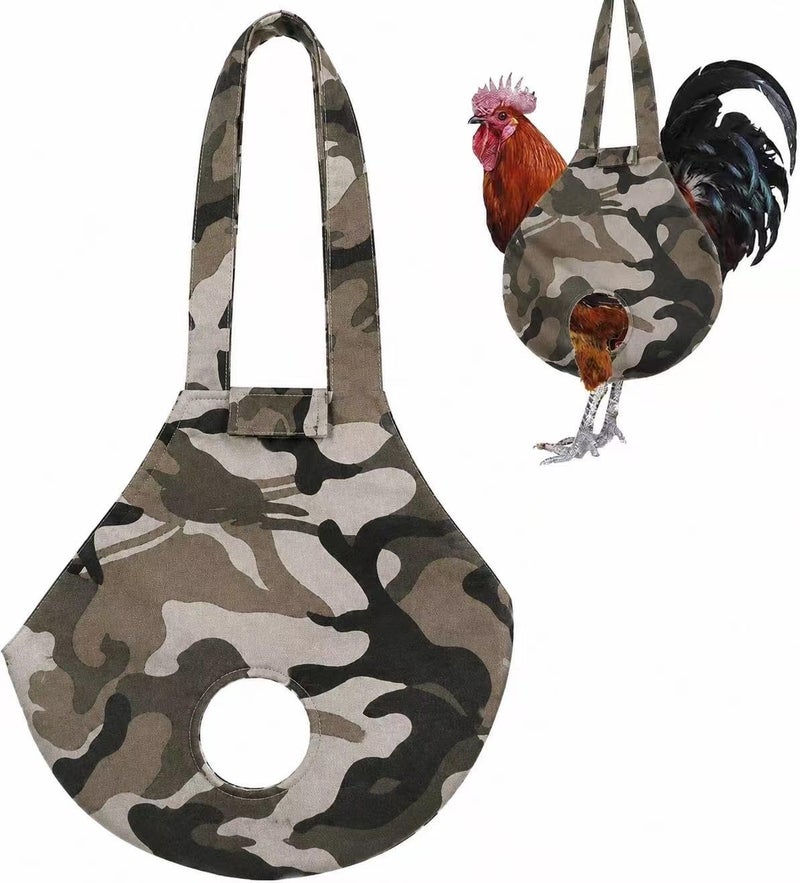 DZXZY Chicken Holder Bags Hen Sling Carry Bag Chicken Carrier with Handle Chicken Supplies Chicken Medic Bag Catching Hand Bag (CAMO) - Image 1