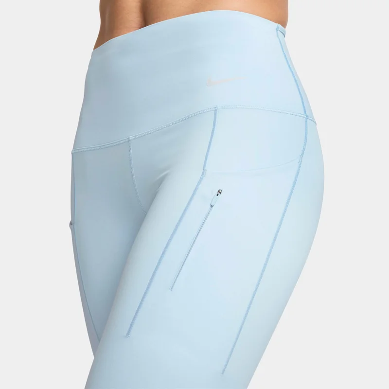 Nike Blue Women's Go Firm-Support Mid-Rise Full-Length Leggings for Women | Best Price UAE