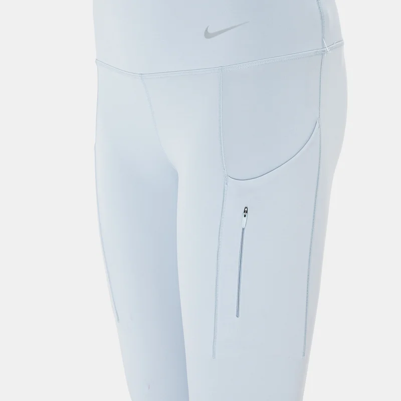 Nike Blue Women's Go Firm-Support Mid-Rise Full-Length Leggings for Women | Best Price UAE
