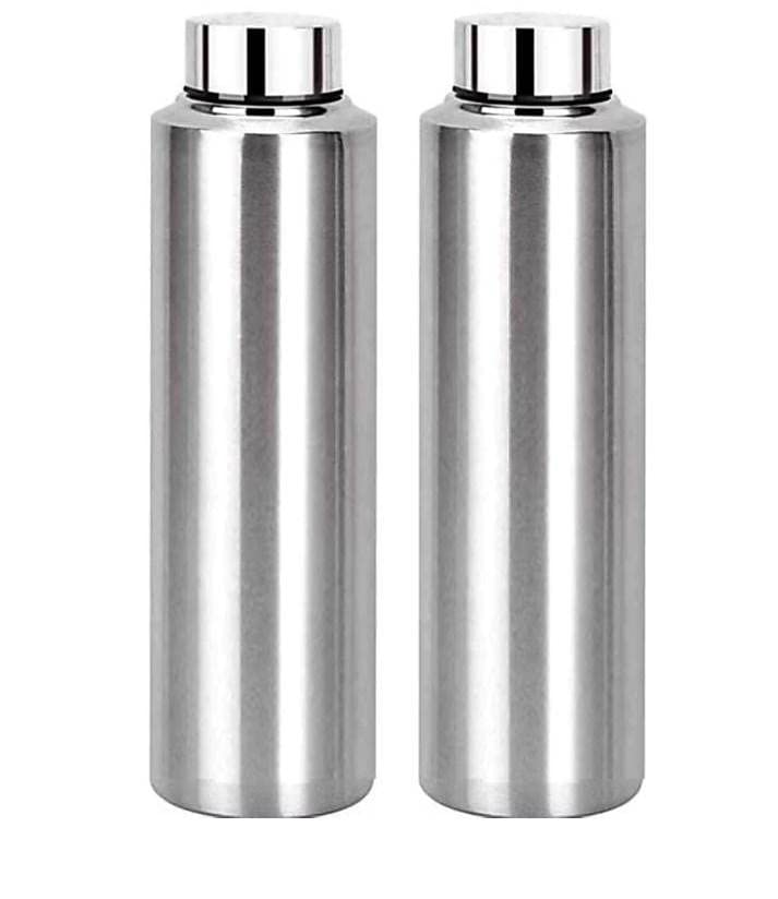 VISAXMI Stainless Steel Water Bottle 500ml 100 Leak Proof Rust Proof Fridge Water Bottle Refrigerator Water Bottle Gym Office Set of 2 - Image 2