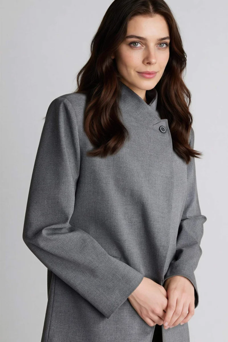 ديفاكتو Regular Fit Dog Collar Blazer