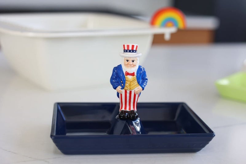 nf nora fleming Nora Fleming Uncle Sam A251 - Hand-Painted Ceramic Holiday D?cor - Spring Minis for The Home and Office - Image 3