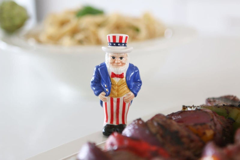 nf nora fleming Nora Fleming Uncle Sam A251 - Hand-Painted Ceramic Holiday D?cor - Spring Minis for The Home and Office - Image 2
