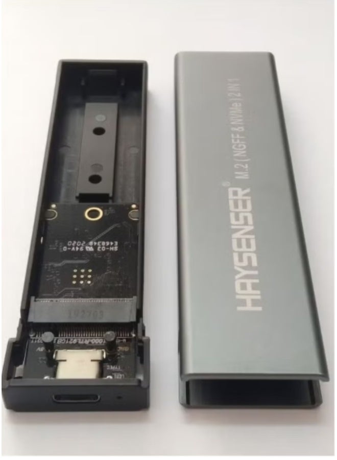 Haysenser حاوية Haysenser M.2 SSD إلى USB3.2 | M.2 NVME و NGFF 2 في 1 - Image 2