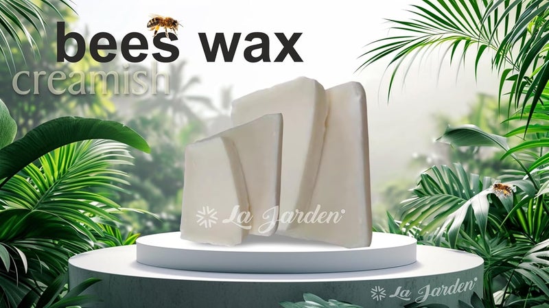 La Jarden 100 Pure Unrefined Creamish White Beeswax Raw Organic Blocks for Candle Making Biodegradable Health and Beauty Purpose 100 Grams - Image 2