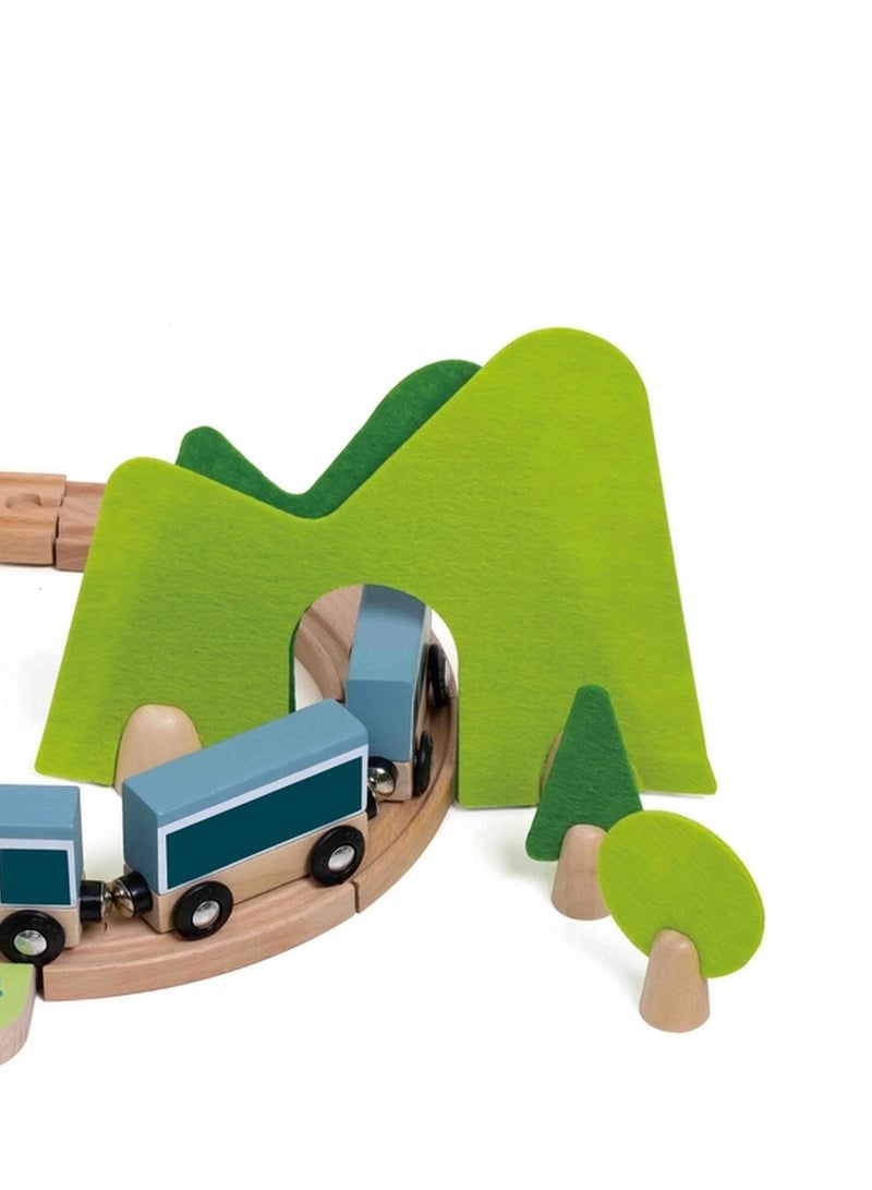 Classic World Wooden Little Train – Wooden Train Playset, Interactive Learning, Safe for Toddlers, Early Development, Fine Motor Skills, Pretend Play - Image 4