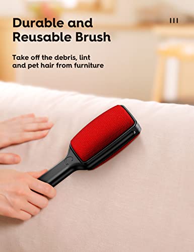 VASSON Lint Brush, Double-Sided Lint Remover Brush, Lint Brushes for Clothes, Reusable Velvet lint Brush, Coat Lint Brush (2 Pack) - Image 4