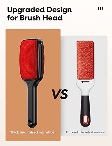 VASSON Lint Brush, Double-Sided Lint Remover Brush, Lint Brushes for Clothes, Reusable Velvet lint Brush, Coat Lint Brush (2 Pack) - Image 5