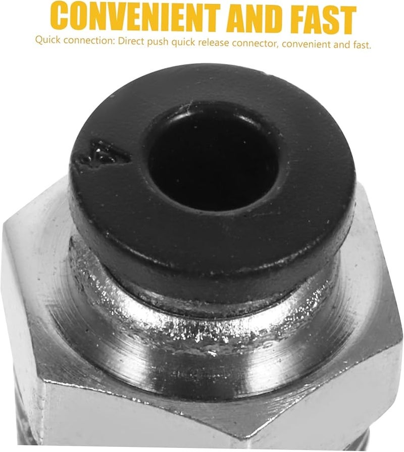 10Pcs Push To Connect Pneumatic Fittings Kit NPT Quick Release Connectors 1 4 Inch - Image 5