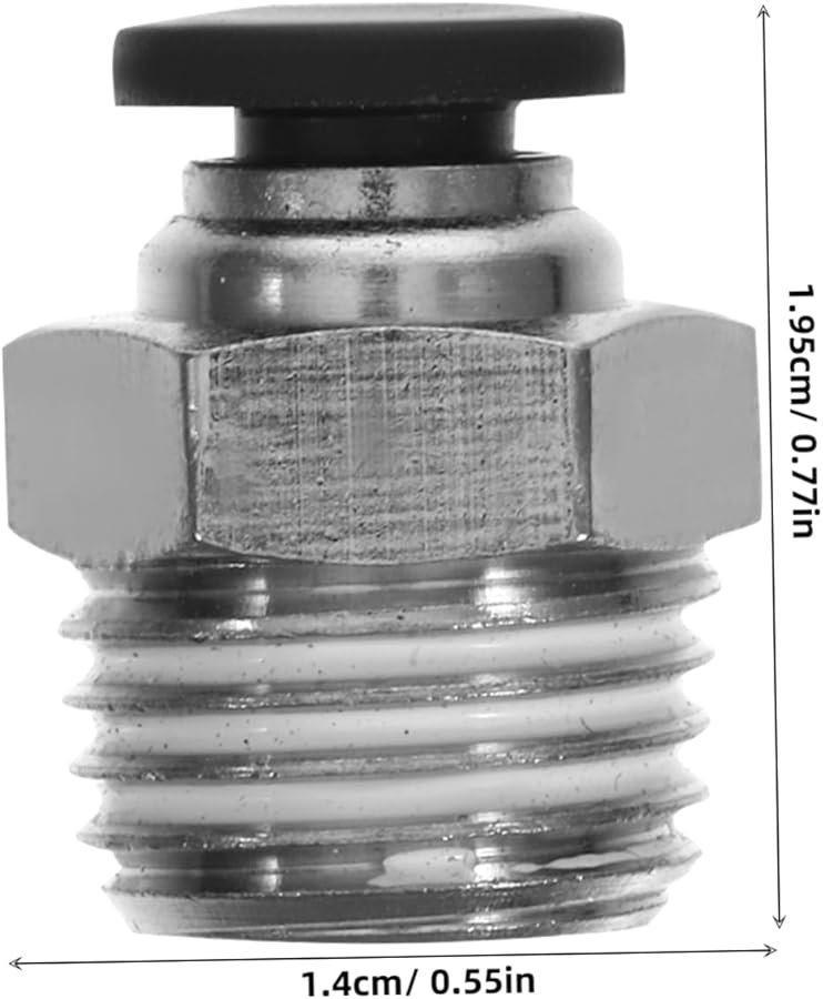 10Pcs Push To Connect Pneumatic Fittings Kit NPT Quick Release Connectors 1 4 Inch - Image 3
