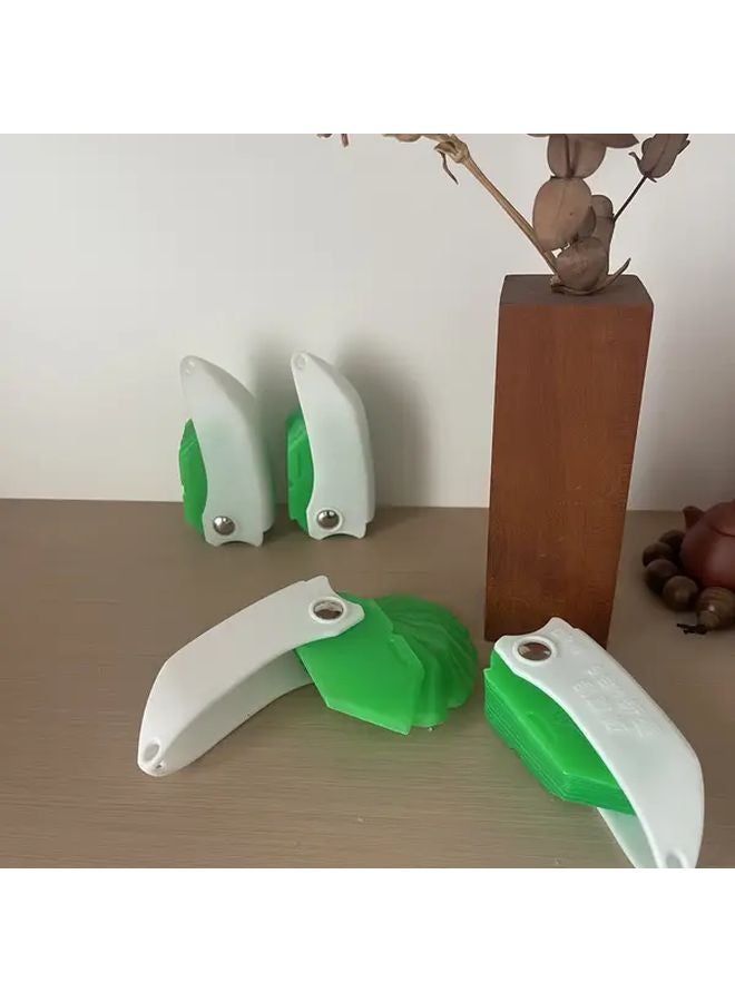 9 In 1 Green Silicone Caulking Tool Kit With V Groove Scraper Foldable Finger Applicator Set - Image 5