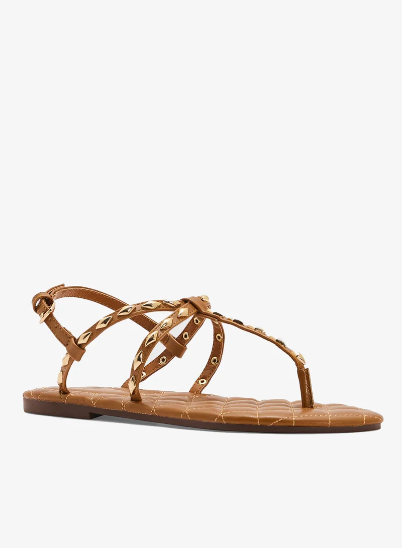 جينجر صندل ثونغ مرصع