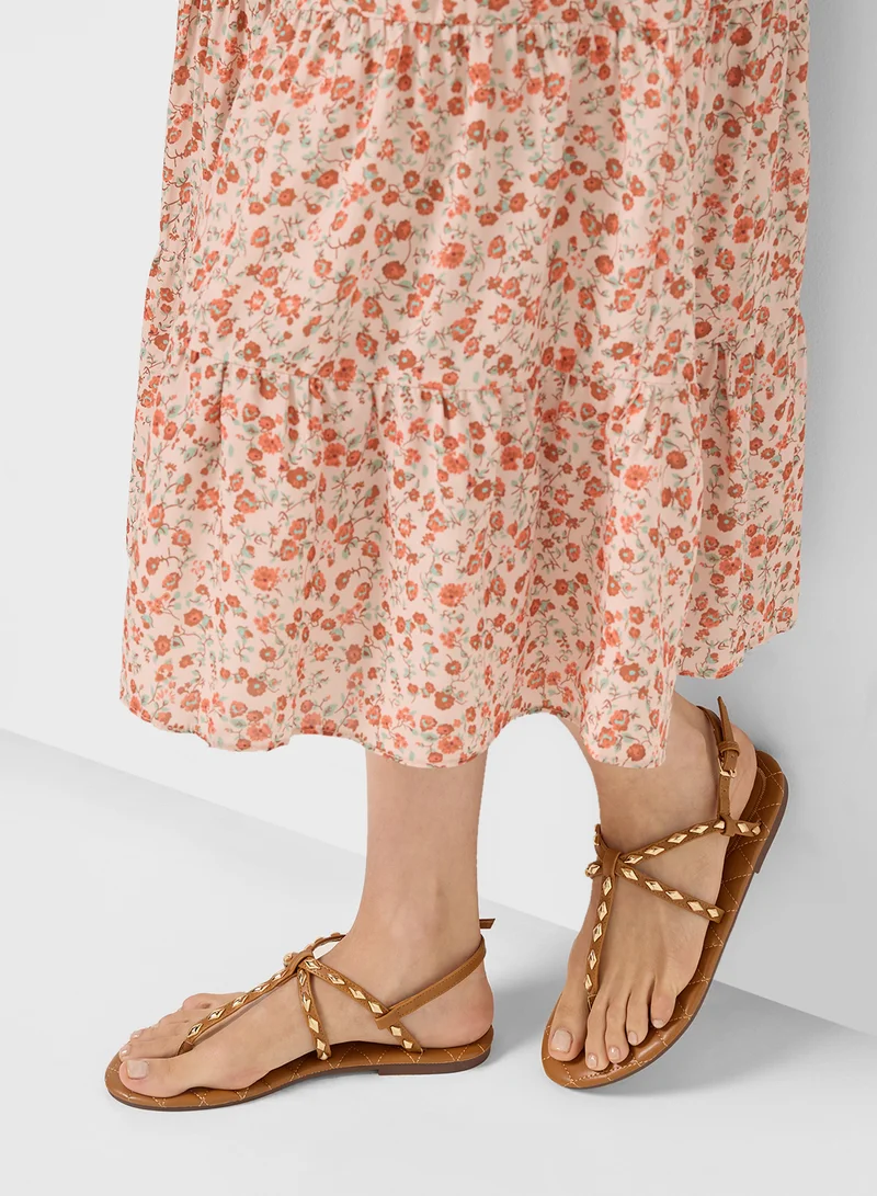 Ginger Studded Thong Sandal