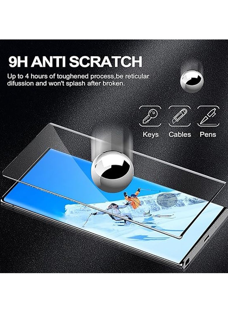 Generic - 2 Pack Glass Screen Protector for Samsung Galaxy S25 Ultra 【Support Fingerprint Unlock】, HD High definition transparent anti-scratch, no bubbles, easy to instal - Image 1