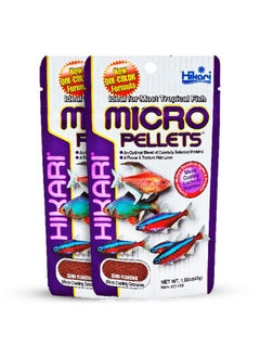 Hikari Tropical Micro Pellets For Tetras, Barbs, And Other SmallMouthed Tropical Fish (1.58 Oz, Pack Of 2) (2 Items)  - Image 1