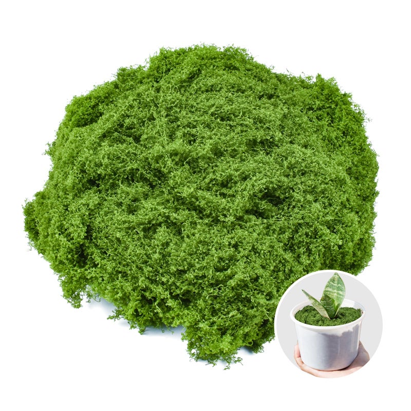 Aifong Fake Green Moss for Crafts 5.3 Oz Decorative Artificial Moss for Crafts Decorative Faux Moss Table Centerpieces Wedding Party Decor Fairy Garden Floral DIY - Image 1