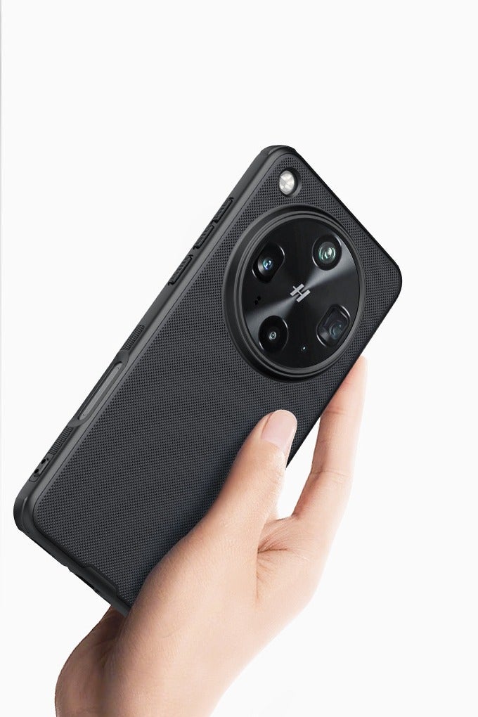 Case for Oppo Find X8 Ultra (6.82 Inch) Super Frosted Shield Pro Hard Back Soft Border (PC + TPU) Shock Absorb Cover Raised Bezel Camera Protect PC Black Color - Image 2