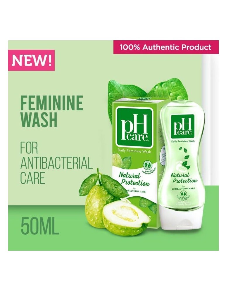 PH Care Feminine Wash Natural Protection 50 ml