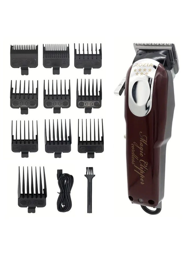 ROZIA Professional Barber Electric Hair Clipper, Electric Trimmer for Pompadour, Carving, Adult Automatic Hair Shaving Tool - Image 1