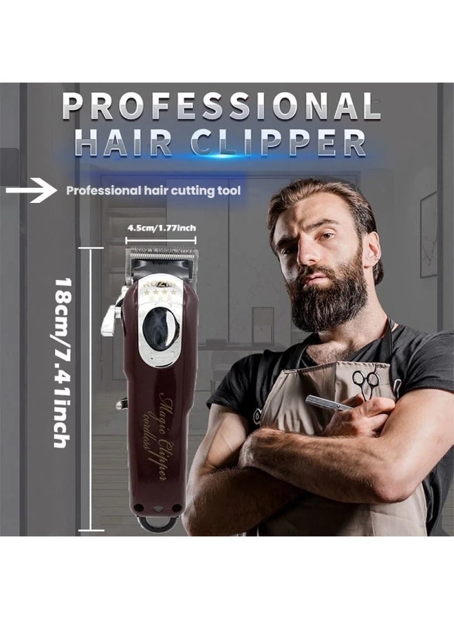 ROZIA Professional Barber Electric Hair Clipper, Electric Trimmer for Pompadour, Carving, Adult Automatic Hair Shaving Tool - Image 5