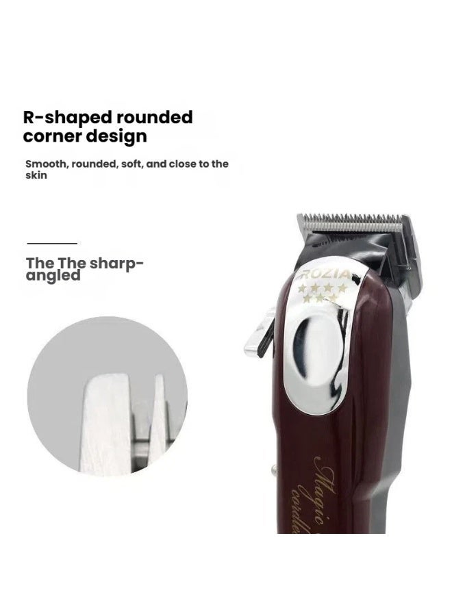 ROZIA Professional Barber Electric Hair Clipper, Electric Trimmer for Pompadour, Carving, Adult Automatic Hair Shaving Tool - Image 4