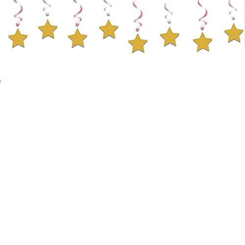 Festiko®40th Birthday Decoration Cheers to 40 Years Decor for Men Women Him Her Happy 40th Birthday Wedding Anniversary Party Supplies Black Glitter Decorations Combo(Banner,Swirls) - Image 3