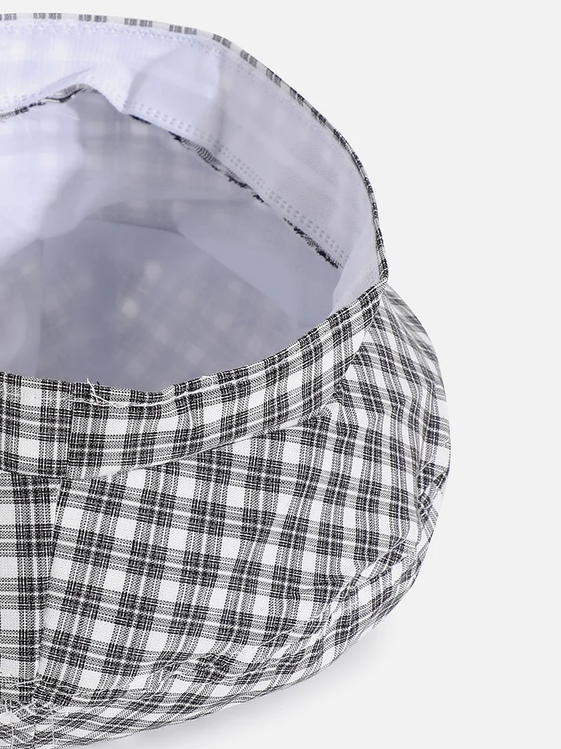 Haute Sauce Black & White Textured Beret Hat