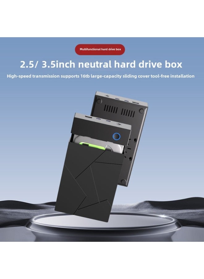 External 3.5 Inch Mobile Hard Disk Box Notebook Desktop SATA Universal USB3.0 Multi-function Hard Disk Box-Color:3.5inch Diamond Multifunctional Hard Drive Box - Image 3