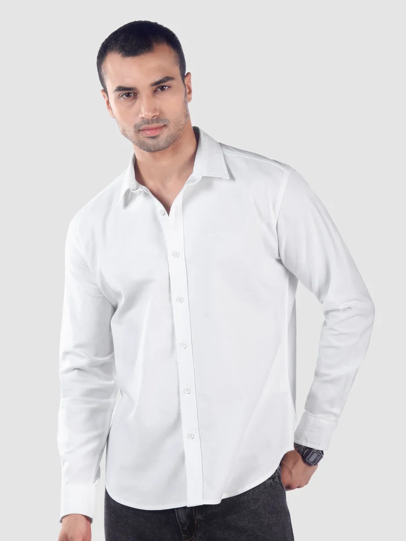 بيونغ قميص أكسفورد قطن أبيض