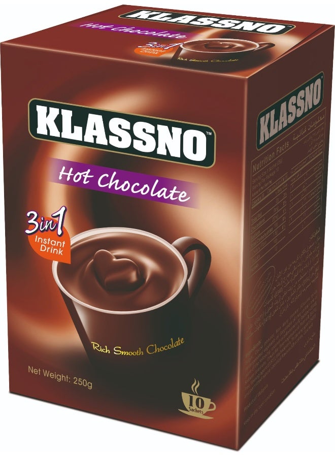 KLASSNO HOT CHOCOLATE MIX 3IN1 (10S) - Image 1
