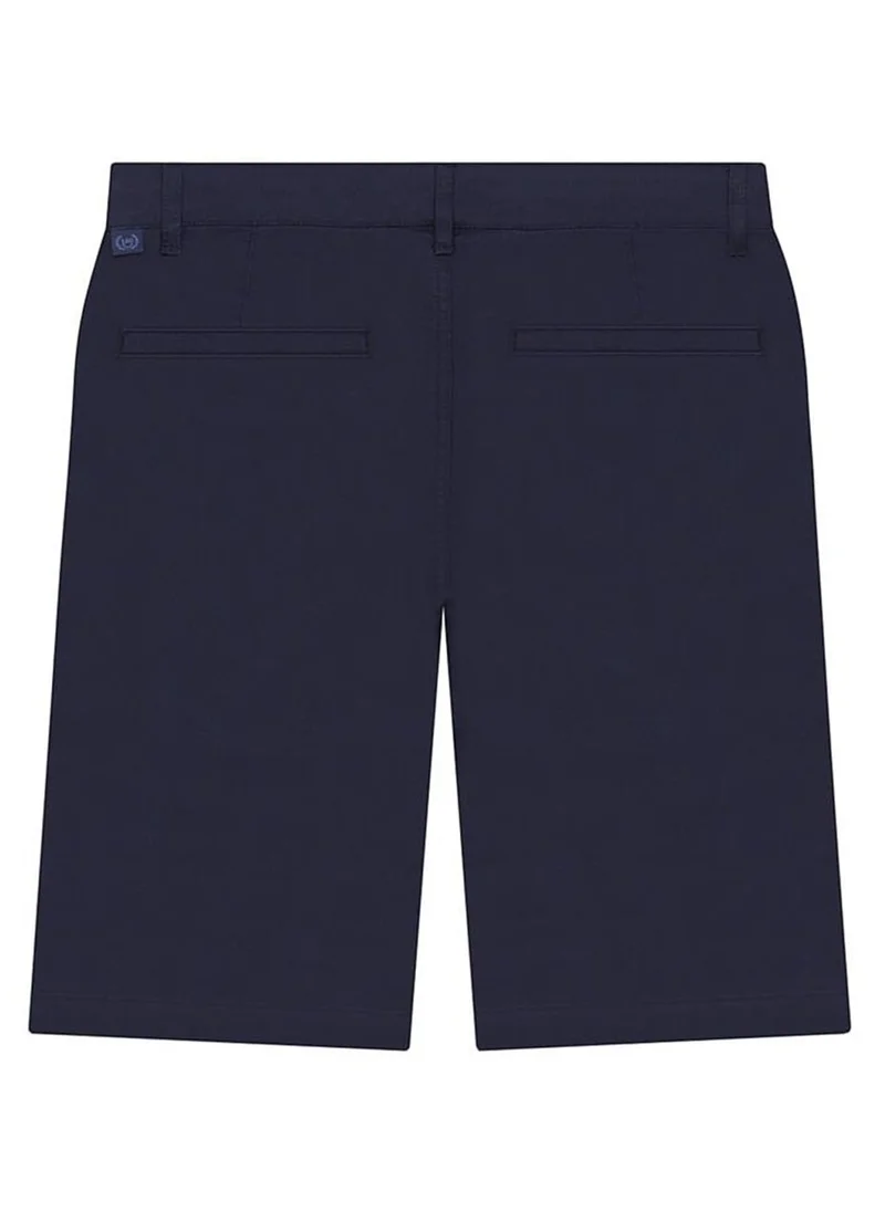 GIORDANO Men's Cotton Elastane Twill Low Rise Slim Fit Bermuda Shorts