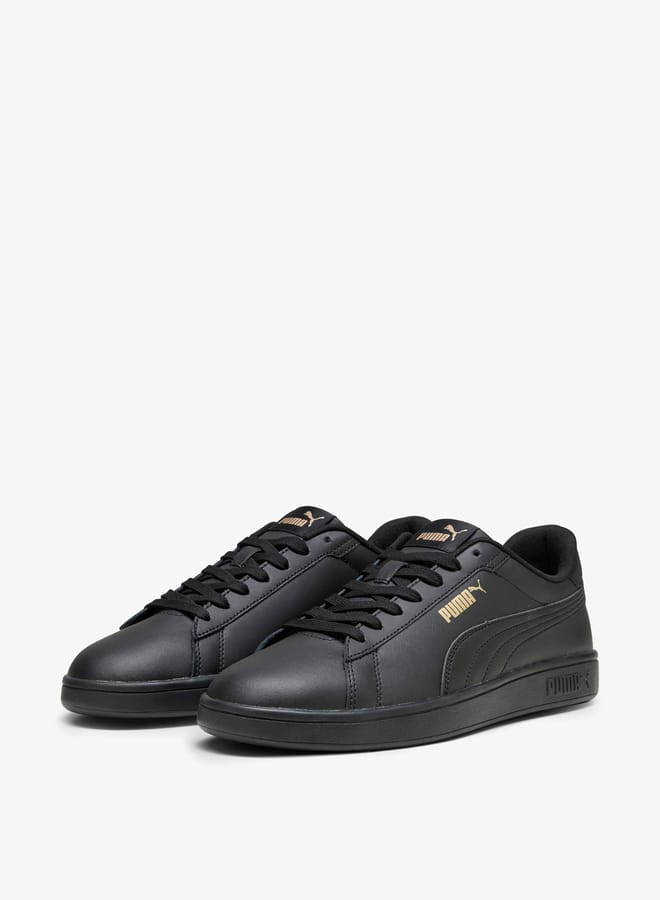 PUMA Mens Logo Print Trainers with Panel Detail and Lace-Up Closure - Image 1