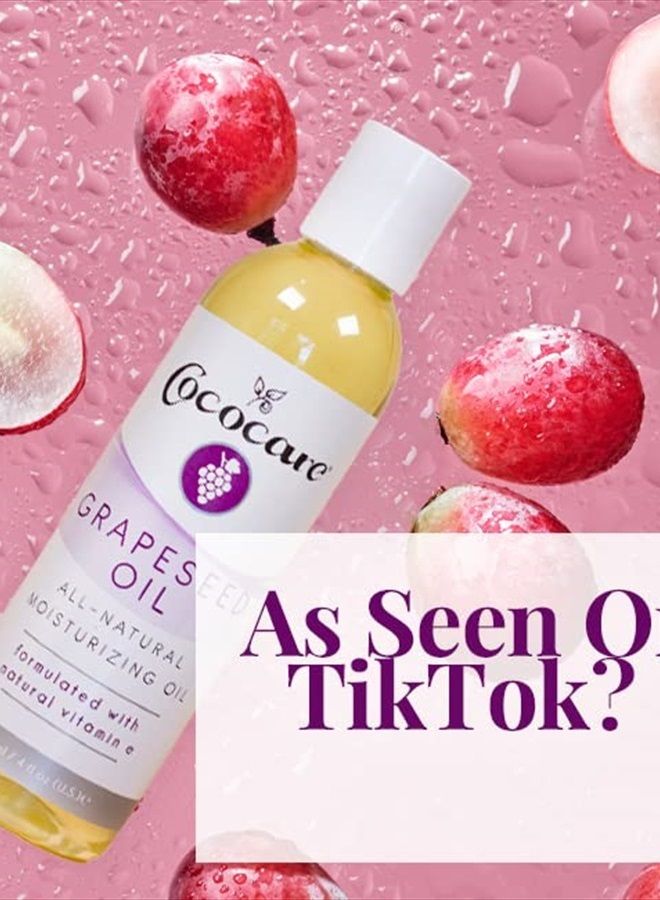 Cococare Natural Oil, Grapeseed, 4 Oz - Image 2