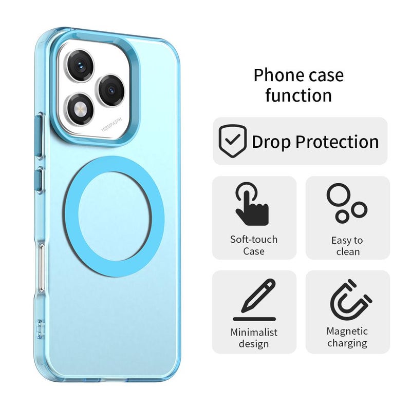 إيروريكس جراب هاتف For Honor 400 Lite Global Candy Magsafe PC Hybrid TPU (أزرق) - Image 5