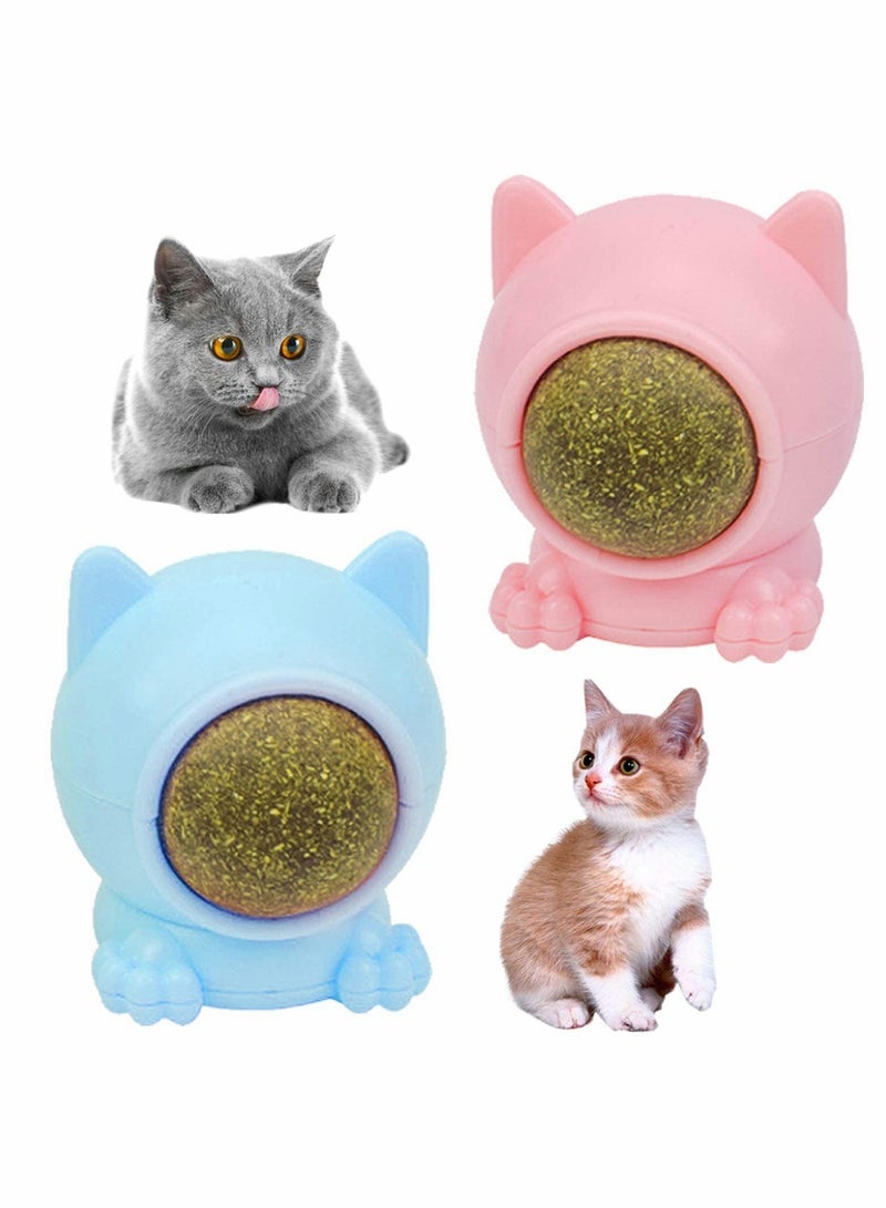 Excefore Cat Catnip Balls Toy, Rotatable Catnip Edible Octopus Shape Natural Licking Treats Toys - Image 1