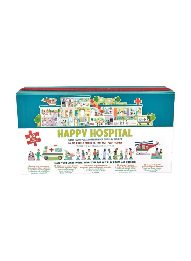Floss & Rock 60 Piece Happy Hospital Pop Up Floor Puzzle