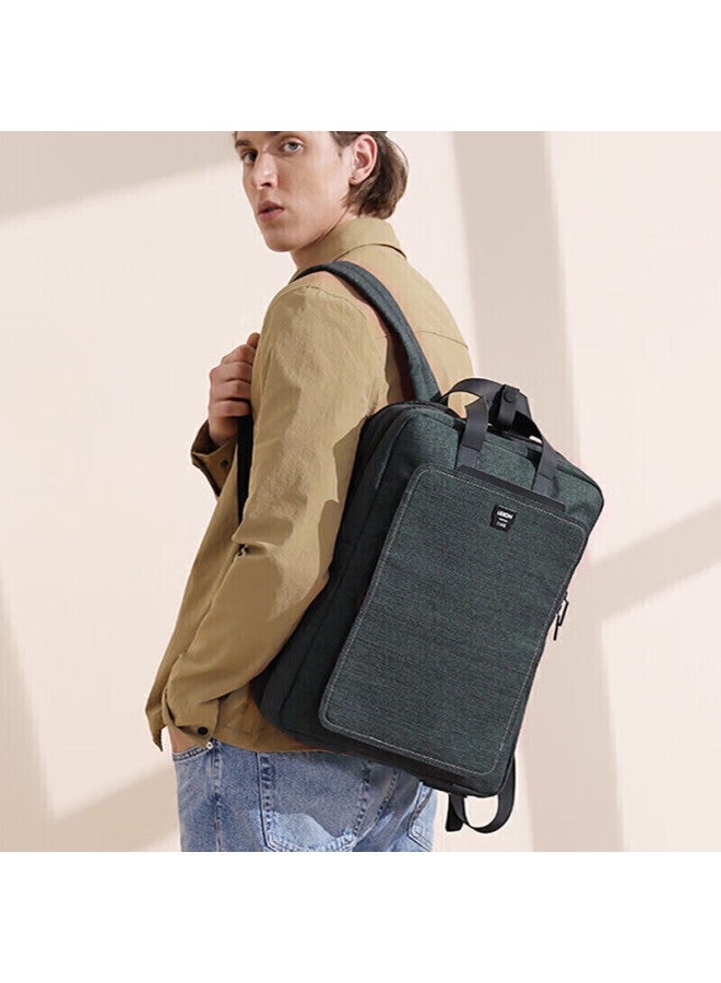Lexon Casual Backpack For Men, 14/15.6-inch Laptop Bag, Commuter Travel Bag, Lightweight School Bag, Green - Image 4