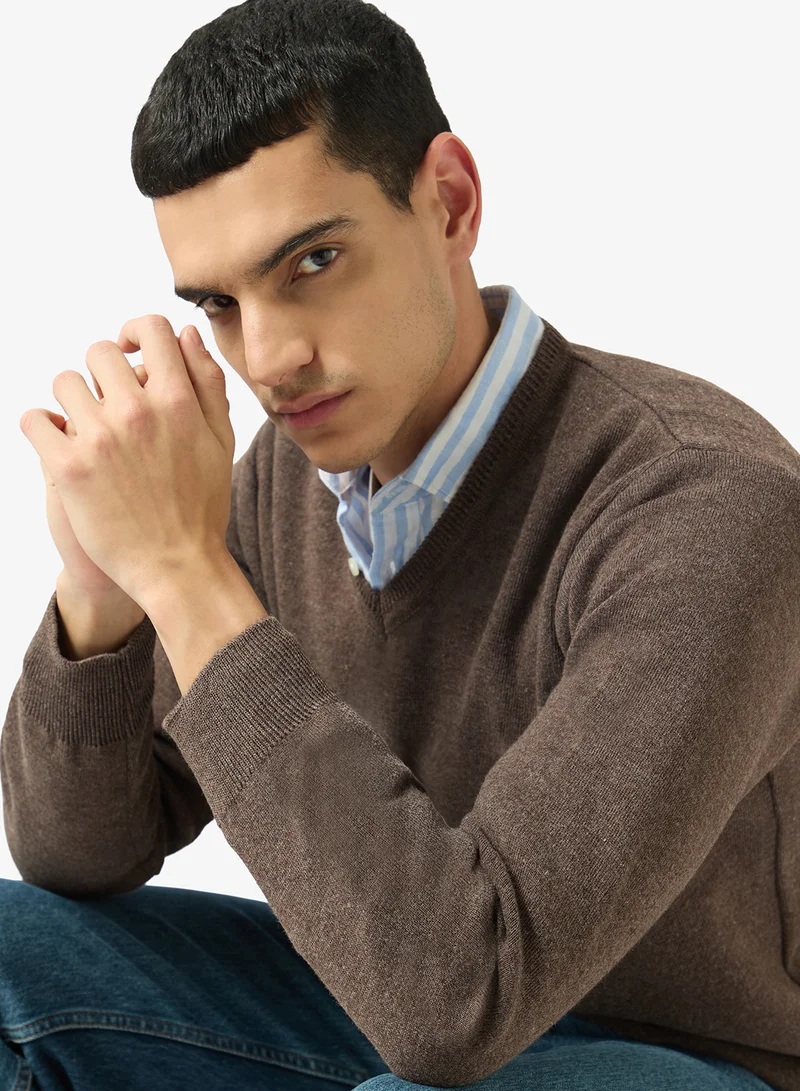 Robert Wood  Casual V Neck Pullover Sweater for Men | Best Price UAE