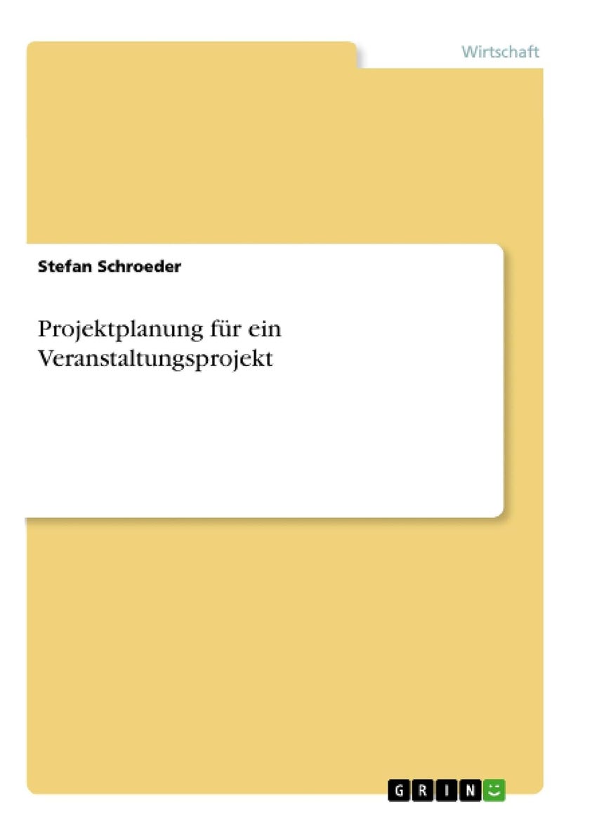 Projektplanung für ein Veranstaltungsprojekt 