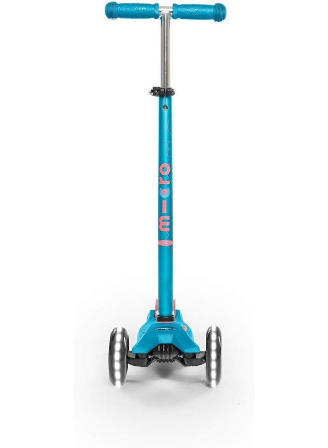 Micro Maxi Deluxe Led Scooter Aqua | Maxi Scooter | Scooters | Scooter for Boys | Scooter for Kids | Kids Scooter | Outdoor Scooter| Ride on Scooter | Scooter for Girls - Image 4