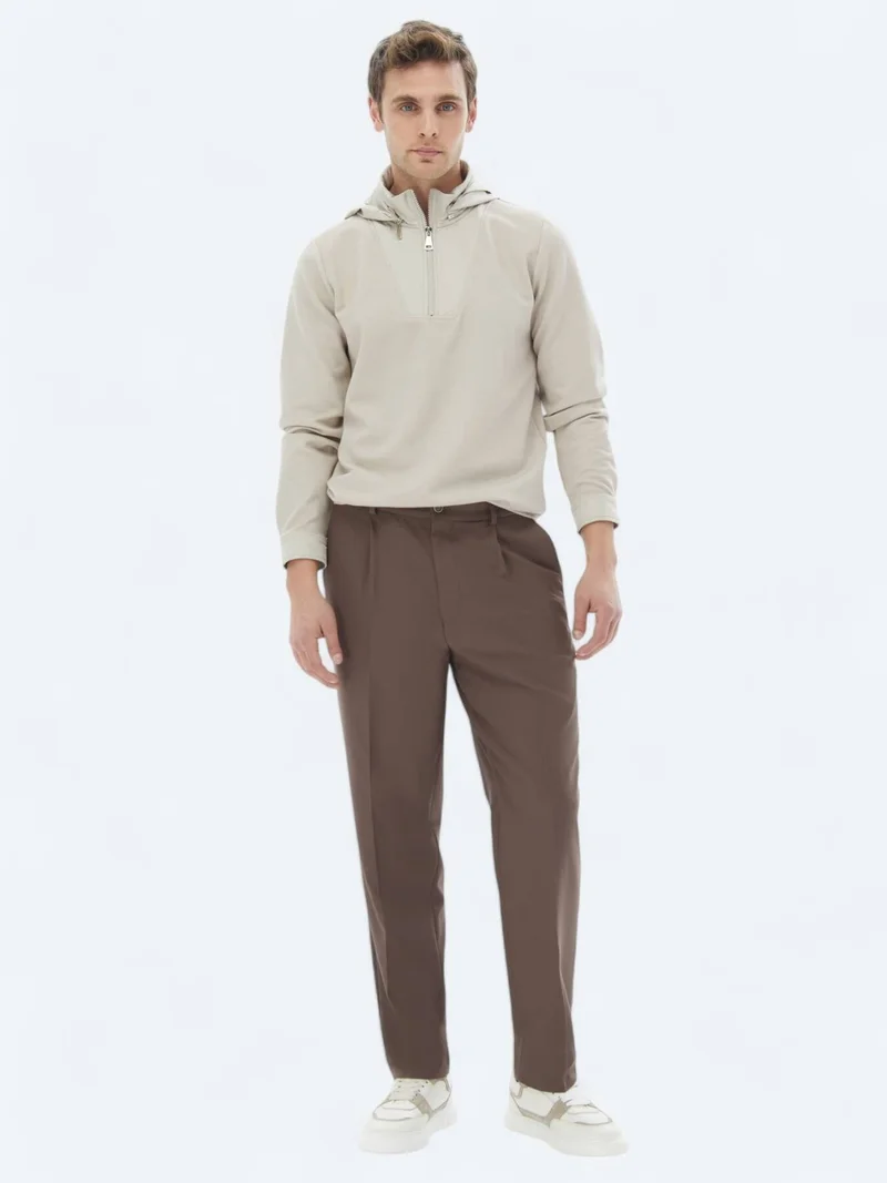 Kip Beige Hooded Sweatshirt