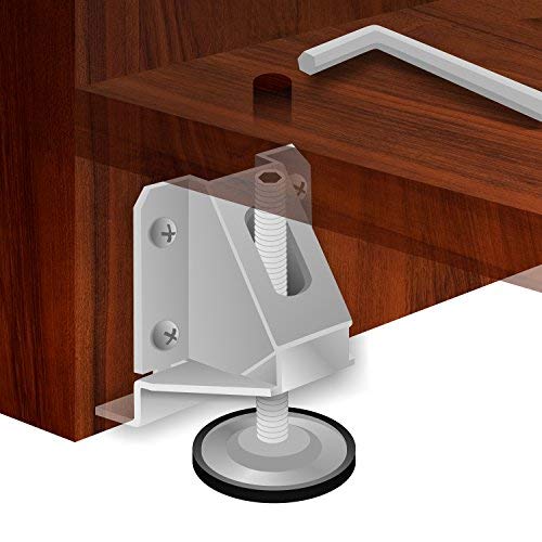 Rok Hardware 4 Pack Heavy Duty 8000 lbs Capacity Adjustable Furniture Leg Levelers - Image 2