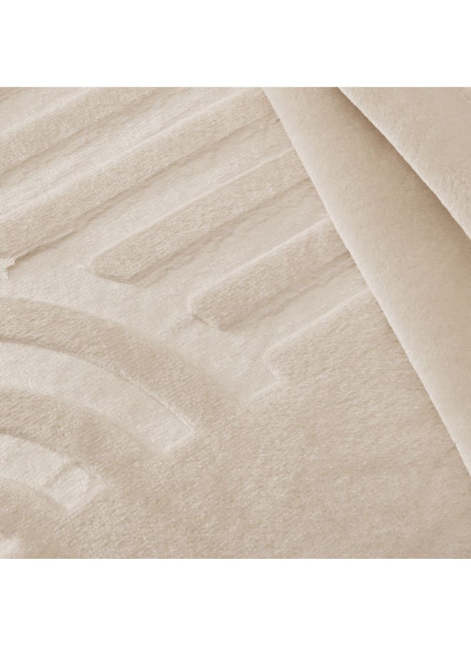 MORANO - Engraved Single Blanket1 Ply Blanket Size - 180 x 240 cm Weight - 2.280 Kg 100% Polyester Embossed design - Image 1