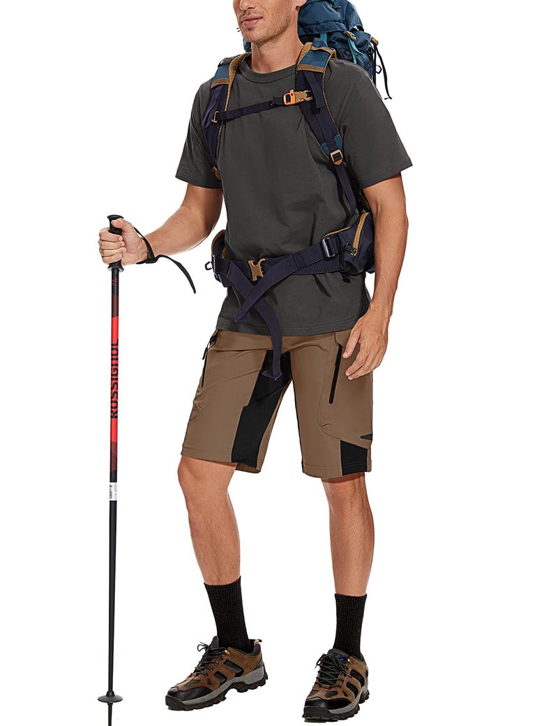 XKTTAC Men's Outdoor Quick Dry Lightweight Cargo Shorts for Hiking, Casual, Camping, Tactical, Fishing, Golf, Travel with 6 Pockets (Khaki, XX-Large) - Image 2