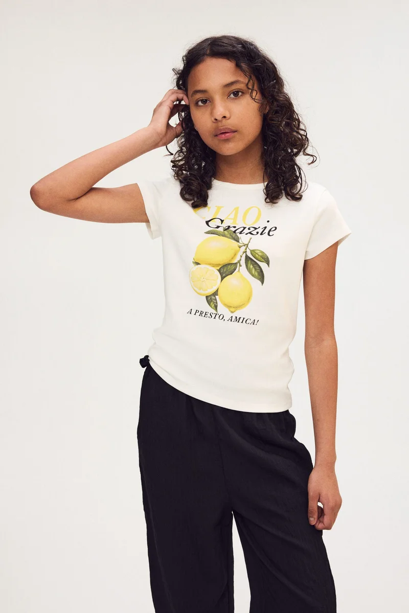 H&M Print-motif cotton T-shirt