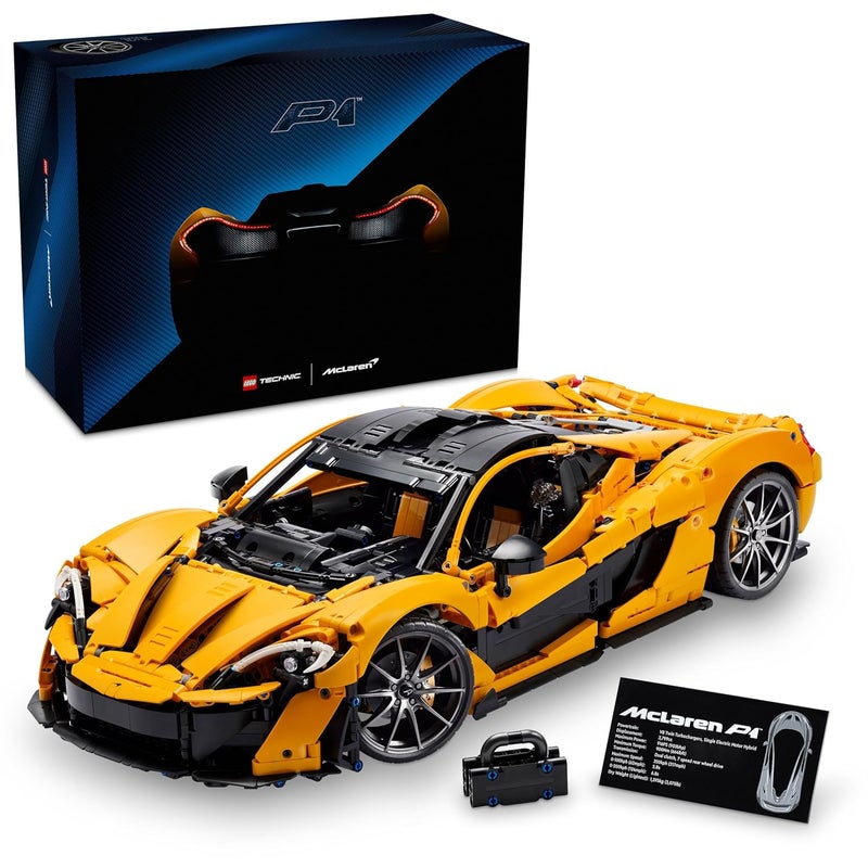 LEGO Technic McLaren P1 Hypercar Set for Adults 42172 Building Blocks for 18+ Gift - Image 1