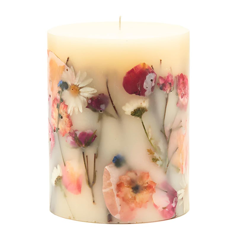 Rosy Rings Rosy Rings Apricot Rose Round Botanical Candle  Aromatherapy Candles Long Lasting Candles Home Decor Candles Medium 