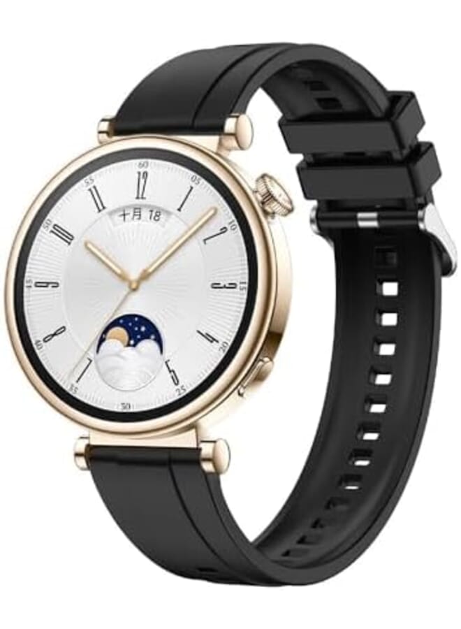 دادو حزام ساعة من السيليكون متوافق مع سوار ساعة Huawei Wacth Gt4 مقاس 41 ملم من السيليكون الناعم - Image 3