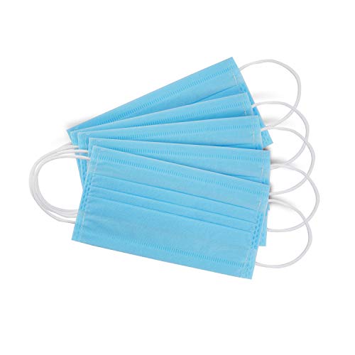 ASGARD Melt-Blown Fabric Disposable Face Mask with Nose Clip (Blue, Pack of 200) for Unisex - Image 4